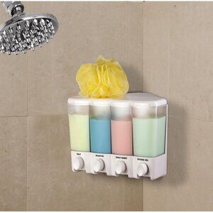 Better Living Products Clear Choice Dispenser 4 Chamber Shower Dispenser #72450